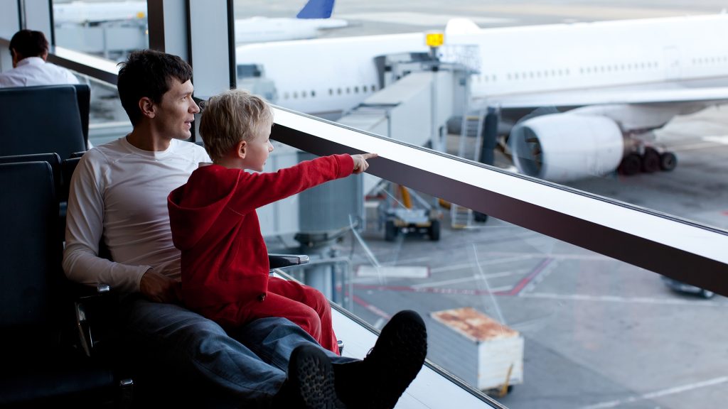 Waiting in an airport