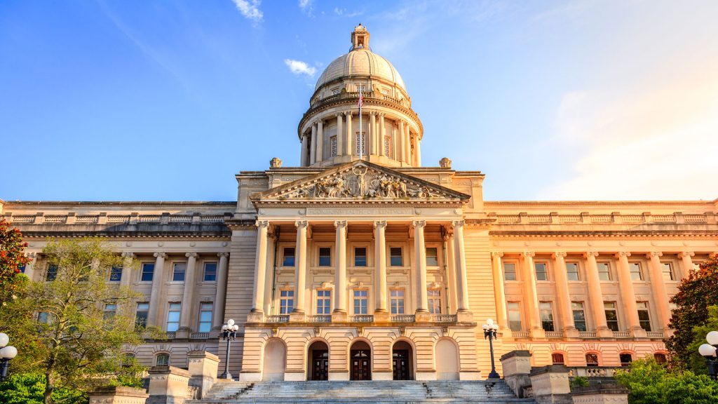 Capitol building in Frankfort, Kentucky