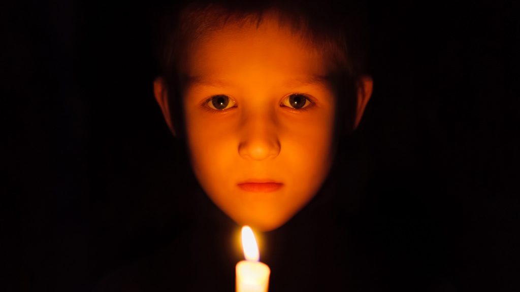 Candle During Power Outage