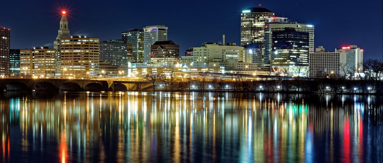 Downtown Hartford at Night