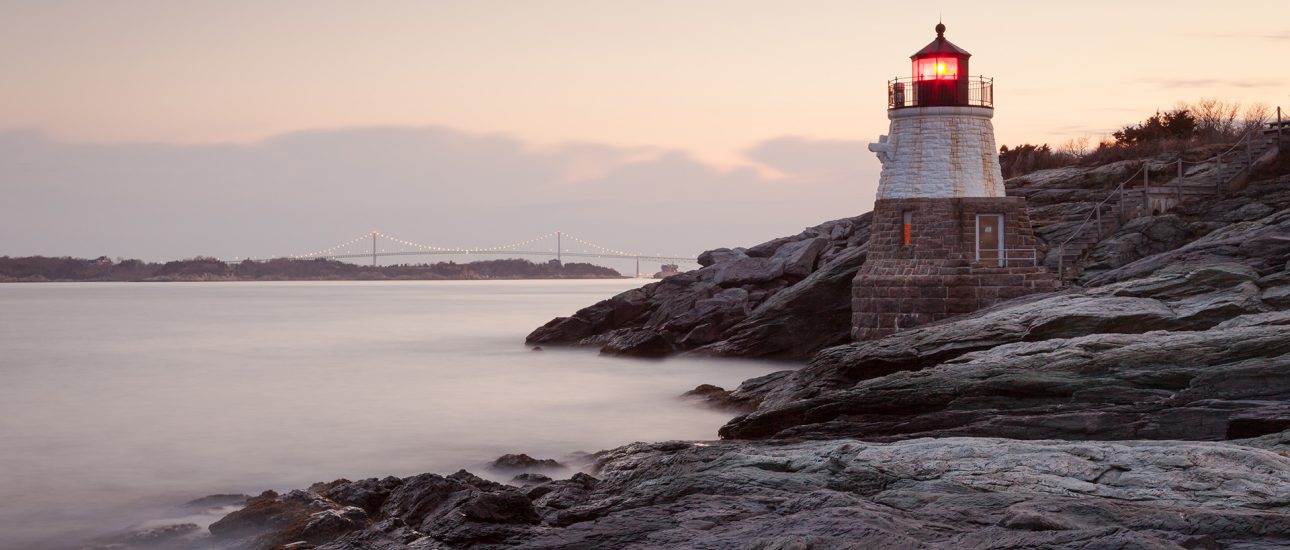 Castle Hill light house in Rhode Island New England