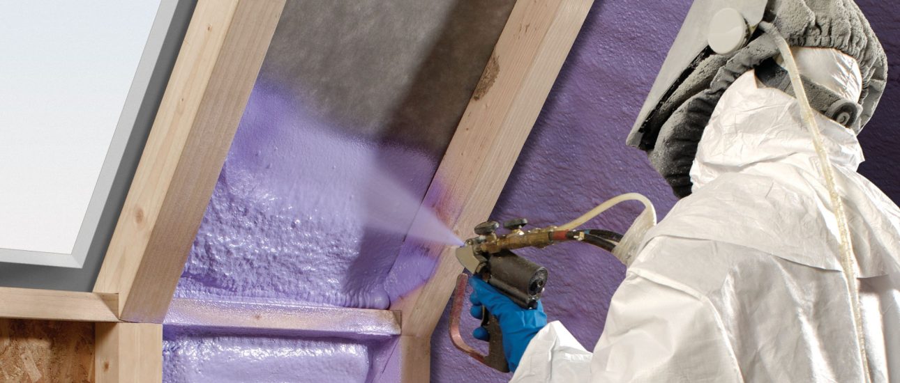Spray Insulation in a Home
