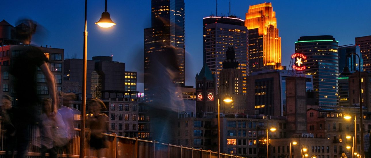 Minneapolis Minnesota at night