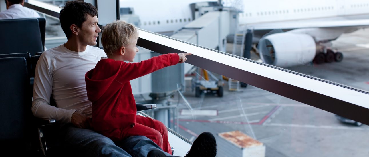 Waiting in an airport