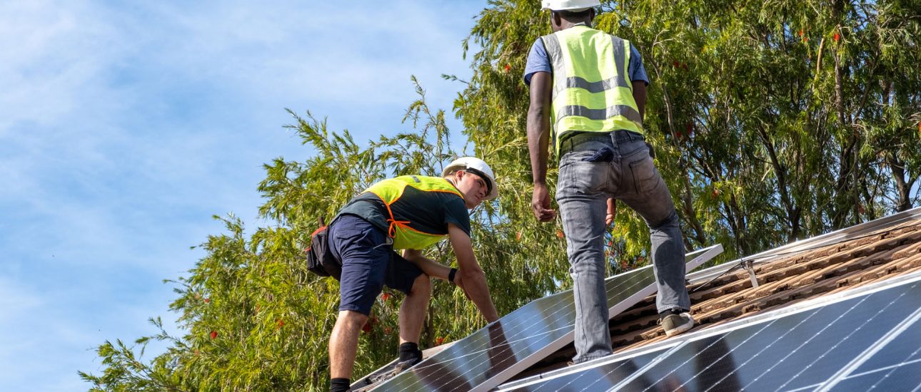 Solar panel installation