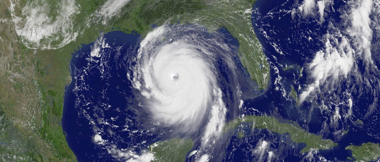 Hurricane in the Gulf of Mexico